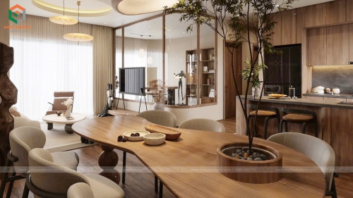 Thiết kế nội thất căn hộ 1618  tại dự án Mipec - Long Biên - Hà Nội